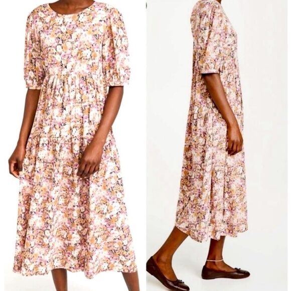 En Saison Jocelyn  Floral Open Back Tiered
Maxi Dress In Multi Size XS - Picture 3 of 8